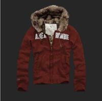 heren abercrombie fitch full-zip hooded fur outwear donkerrood Overhemd Knutselen m55ql266